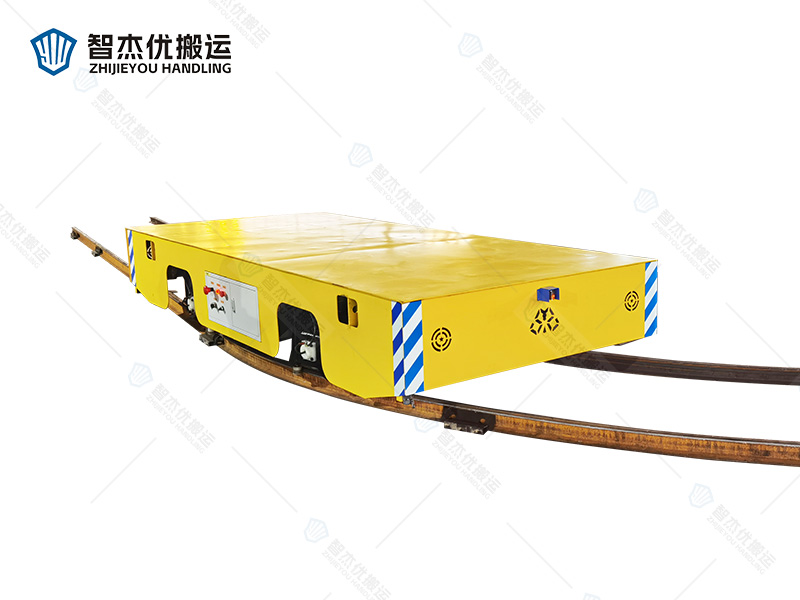 鋼材轉(zhuǎn)運(yùn)平板車(chē) 彎道運(yùn)行 低壓供電